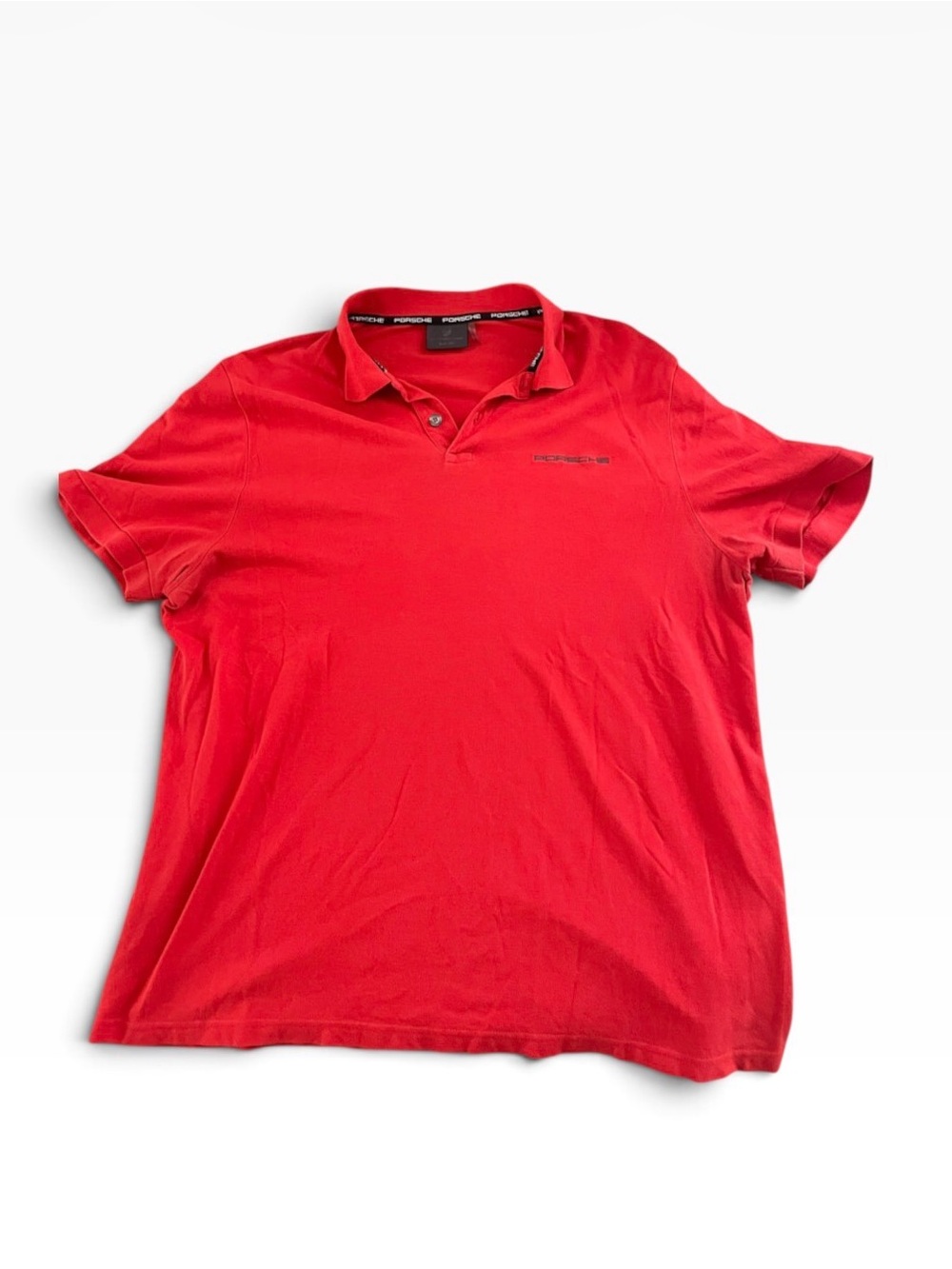 Official Porsche Driver's Selection Men's Red Polo Shirt - Size US XL